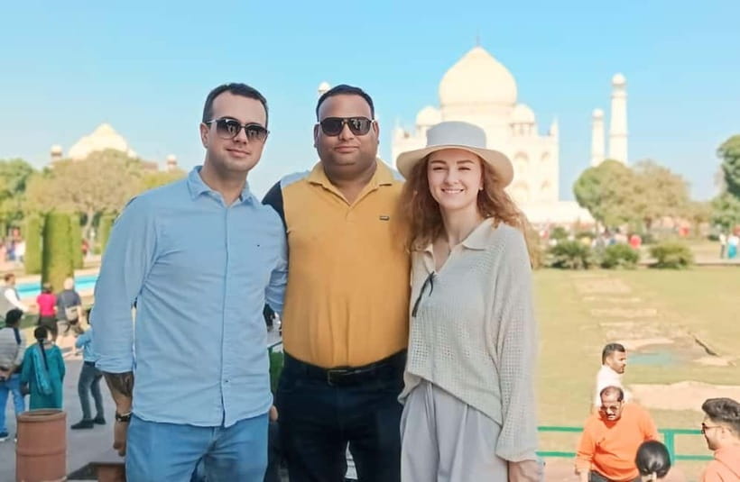 From Delhi: Private Taj Mahal & Agra Tour with 5<em> Lunch – Key things that make this day trip work’ /></p>
<ul>
<li><strong>Private pickup and drop-off</strong> from Delhi, Gurgaon, Noida, or the airport on request</li>
<li><strong>Early start</strong> helps you see the Taj Mahal first, when light is best and crowds feel smaller</li>
<li><strong>Taj Mahal + Agra Fort + Baby Taj</strong> in a tight, well-paced circuit</li>
<li><strong>5-star buffet lunch option</strong> (drinks aren’t included)</li>
<li><strong>Guides who double as photo helpers</strong> and keep the day running smoothly</li>
</ul>
<h2 id="private-car-from-delhi-comfort-stops-and-realistic-timing">Private Car From Delhi: Comfort, Stops, and Realistic Timing</h2>
<p><img src=