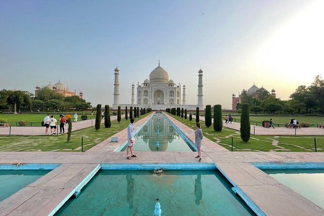 From Delhi: Taj Mahal Sunrise, Baby Taj & Agra Fort Private Tour - Mehtab Bagh at 5:00 PM: timing for views, plus a breather
