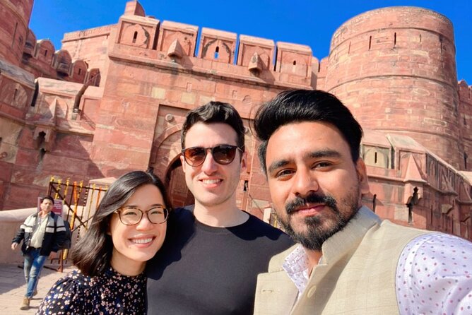 Private Sunrise Taj Mahal Tour from Delhi By Car -All inclusive - Agra Fort After Sunrise: Red Sandstone Power With Skip-the-Line Time